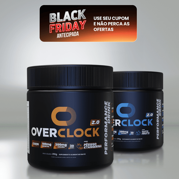 Black Friday Kit Duplo Overclock 2.0 Foco Energia Performance 420g