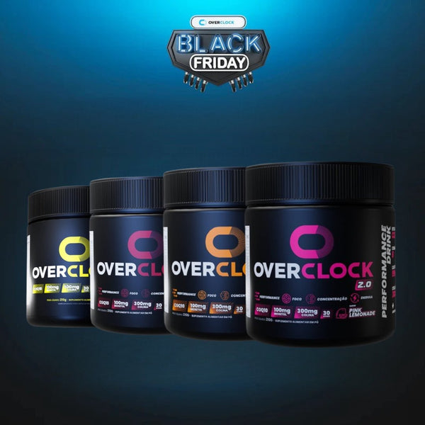 Combo 4 Potes Overclock 2.0 com 40% OFF