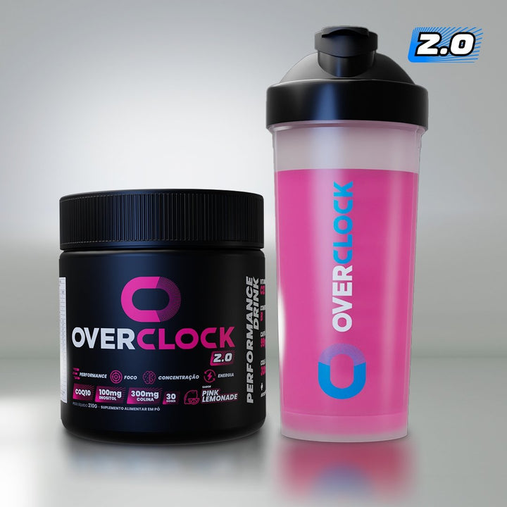 COMBO OVERCLOCK  2.0 - POTE (30 DOSES) + COQUETELEIRA CLASSICA - Overclock