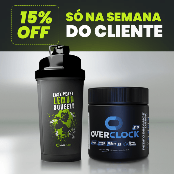 Kit Overclock 2.0 Foco Energia e Performance com Shaker Edição CS Overshot